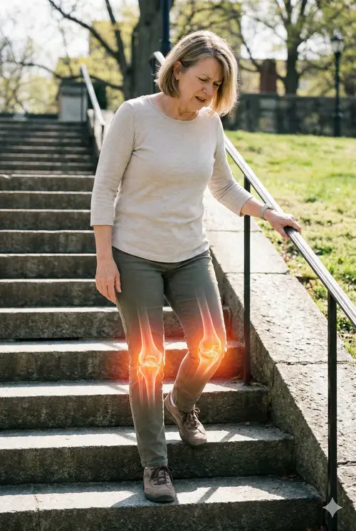 Dolor de rodillas al caminar o subir escaleras